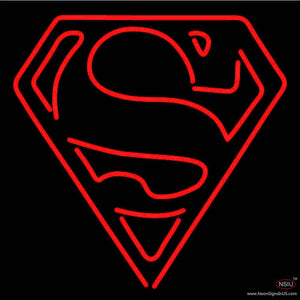 Superman Returns S Shield Real Neon Glass Tube Neon Sign