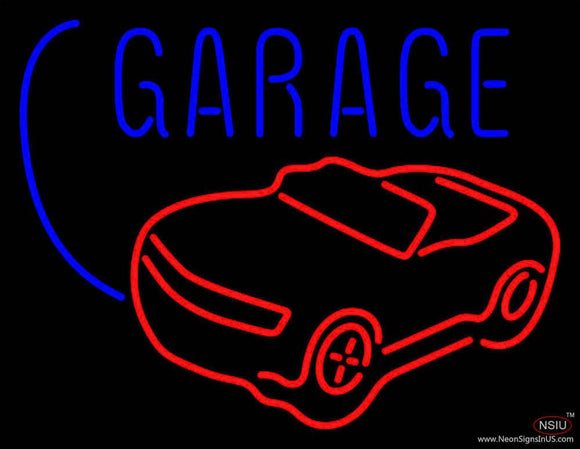 Car Logo Garage Block Real Neon Glass Tube Neon Sign