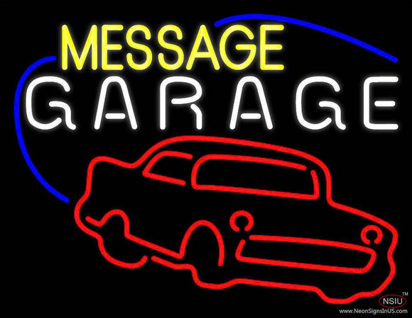 Custom Garage Car Logo Real Neon Glass Tube Neon Sign
