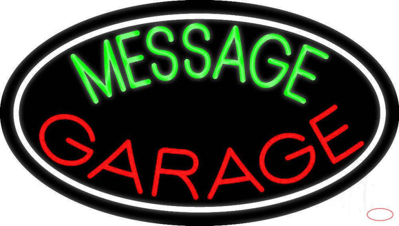 Custom Red Double Stroke Garage  Real Neon Glass Tube Neon Sign