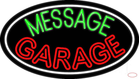 Custom Red Double Stroke Garage Real Neon Glass Tube Neon Sign