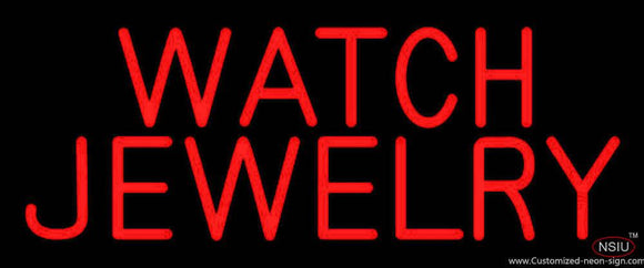 Red Watch Jewelry Handmade Art Neon Sign