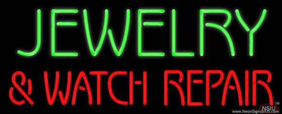 Green Jewelry Red And Watch Repair Block Handmade Art Neon Sign