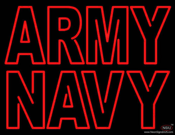 Army Navy Handmade Art Neon Sign