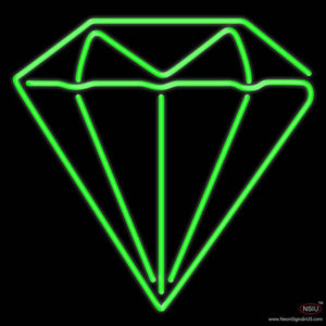 Diamond Green Logo Handmade Art Neon Sign