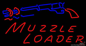 Muzzle Loader Handmade Art Neon Sign