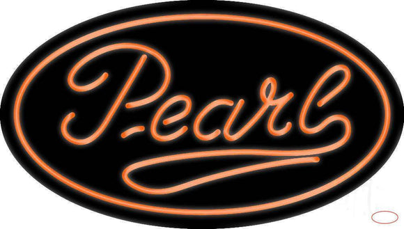 Pearl Oval Handmade Art Neon Sign