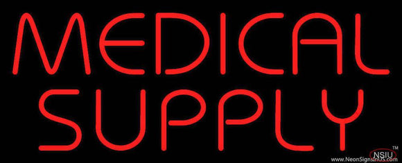 Red Medical Supply Handmade Art Neon Sign