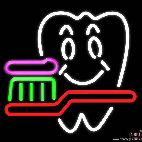 Dentist Logo Handmade Art Neon Sign
