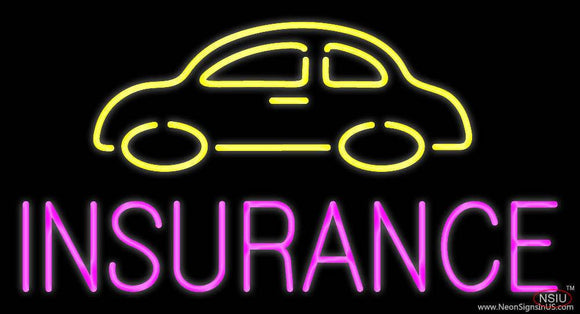 Car Insurance Real Neon Glass Tube Neon Sign