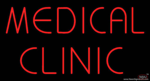 Red Medical Clinic Handmade Art Neon Sign