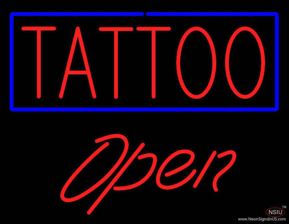 Tattoo Open Real Neon Glass Tube Neon Sign