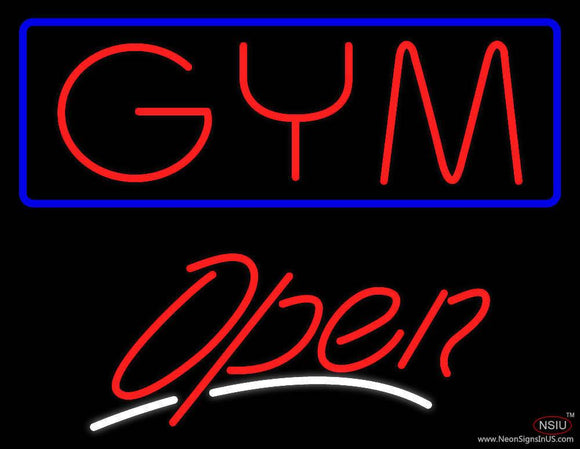 GYM Script Open Real Neon Glass Tube Neon Sign