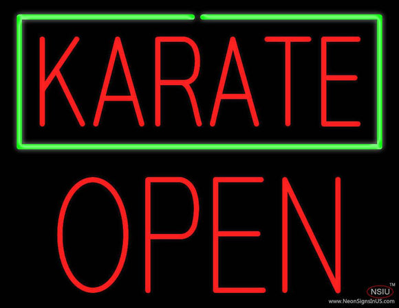 Karate Block Open Real Neon Glass Tube Neon Sign