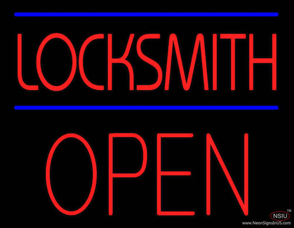 Locksmith Block Open Real Neon Glass Tube Neon Sign