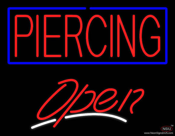 Piercing Open Real Neon Glass Tube Neon Sign