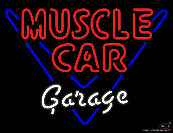 Muscle Car Garage Real Neon Glass Tube Neon Sign