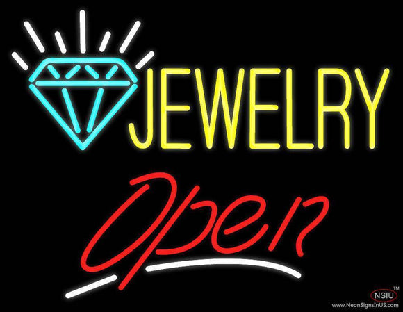 Jewelry Open Logo Handmade Art Neon Sign