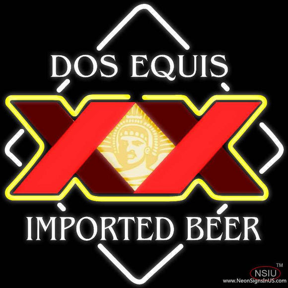Dos Equis Real Neon Glass Tube Neon Sign