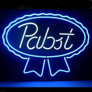 New Pabst Blue Ribbon Lager Ale Handmade Art Neon Sign