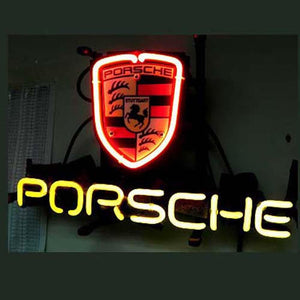 Professional  Porsche European Auto Beer Bar Neon Sign