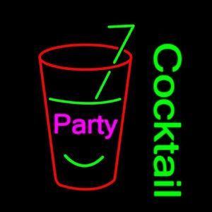 Party Cock Tail Handmade Art Neon Sign