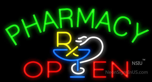 Pharmacy Open Handmade Art Neon Signs