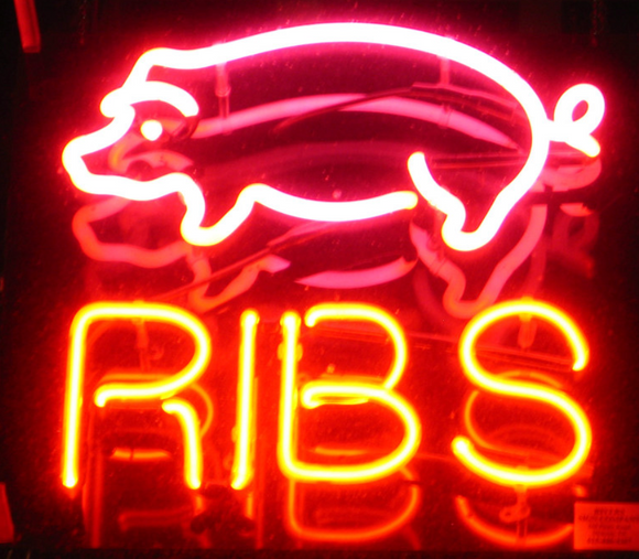 Pig Ribs Neon Sign