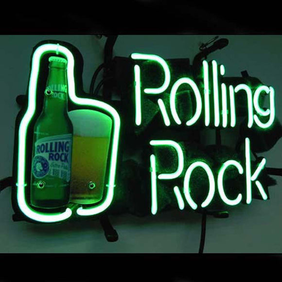 Professional  Rolling Rock Beer Bar Neon Sign
