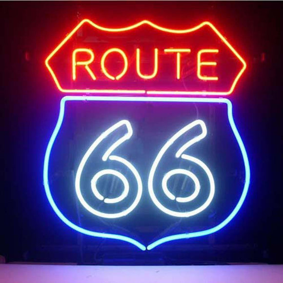 Professional  Route 66 Bar Beer Pub Store Display Garage New Neon Sign