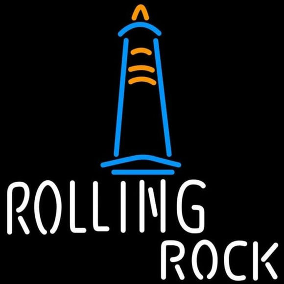 Rolling Rock Lighthouse Beer Sign Handmade Art Neon Sign