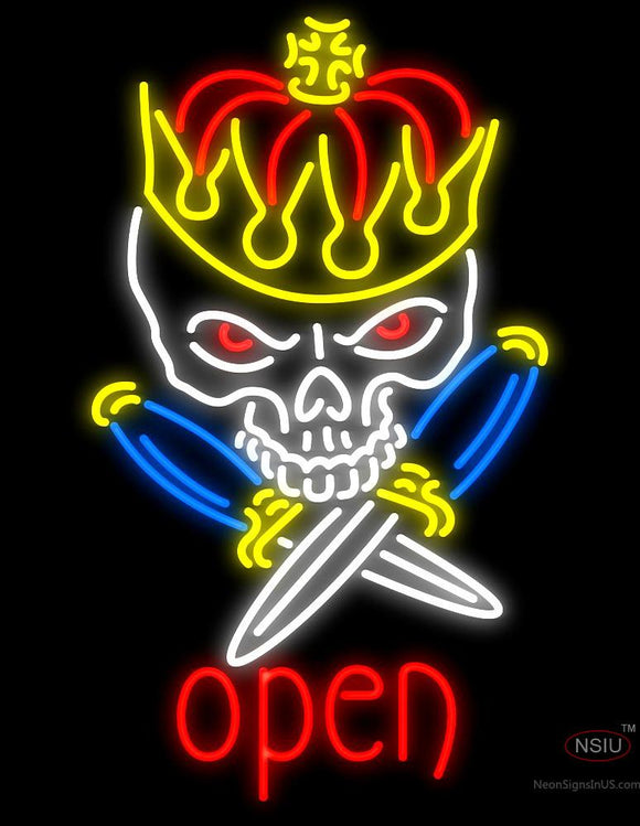 Royal Skull Tattoo Neon Sign
