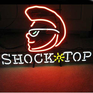 Professional  Shock Top Beer Lager Neon Bar Pub Sign