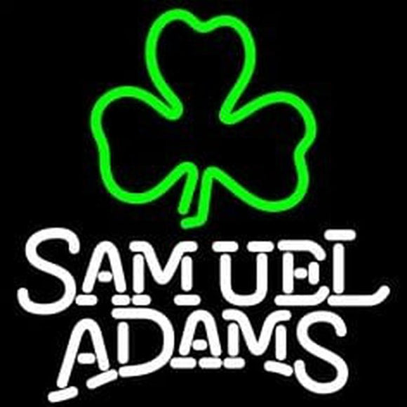 Samuel Adams Green Clover Handmade Art Neon Sign