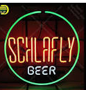 Schlafly beer neon sign