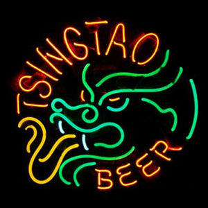 Professional  Tsingtao Beer Bar Open Neon Signs