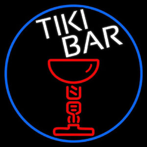 Tiki Bar Martini Handmade Art Neon Sign