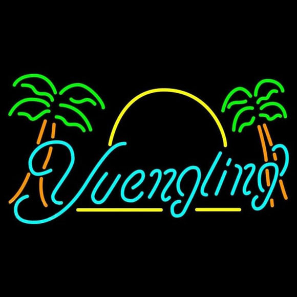 Yuengling Sun Palm Trees Beer Sign Handmade Art Neon Sign