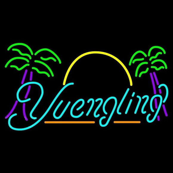 Yuengling with Palm Trees Beer Sign Handmade Art Neon Sign