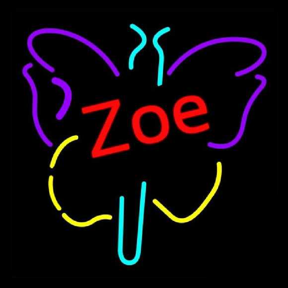Zoe Butterfly Handmade Art Neon Sign