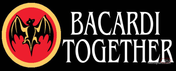 Bacardi Bat Together Neon Rum Sign