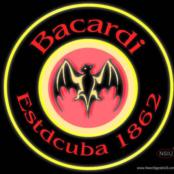 Bacardi Estdcuba  Neon Rum Sign x