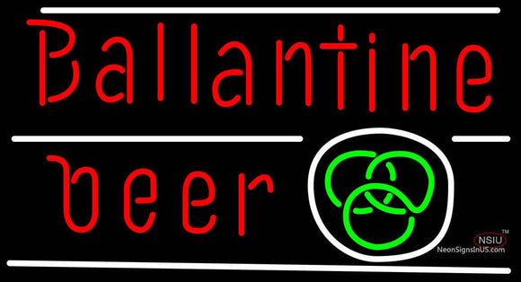 Ballantine Green Logo Neon Beer Sign