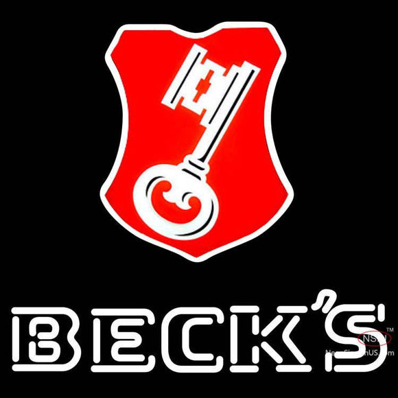 Beck Key Label Neon Beer Sign x