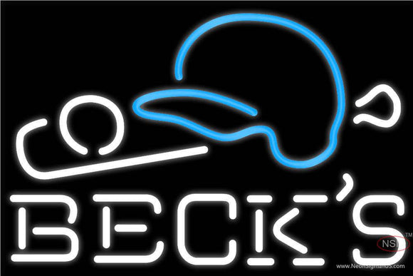 Becks Baseball Neon Sign