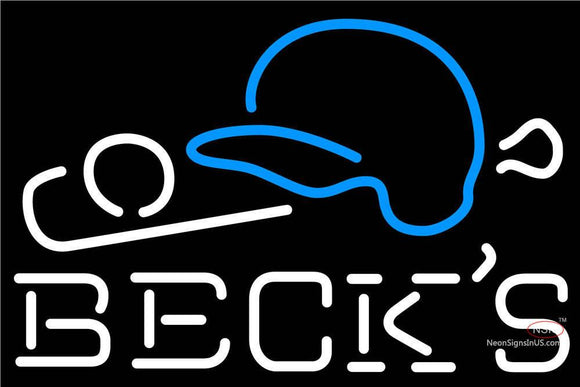 Becks Baseball Neon Sign