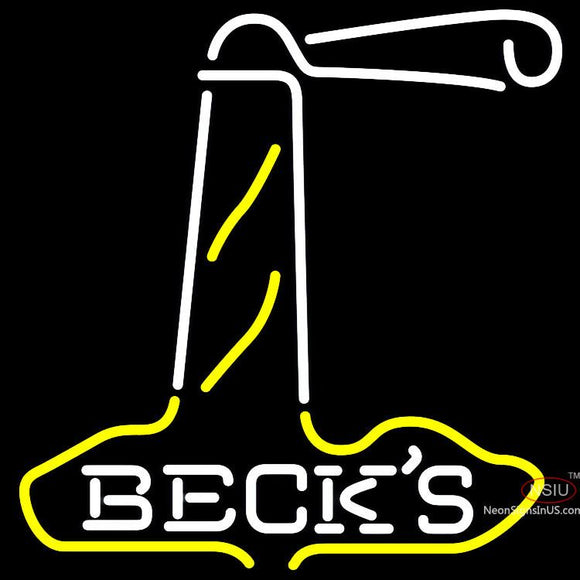 Becks Light House Neon Beer Sign x
