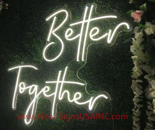 Better Together Wedding Home Deco Neon Sign