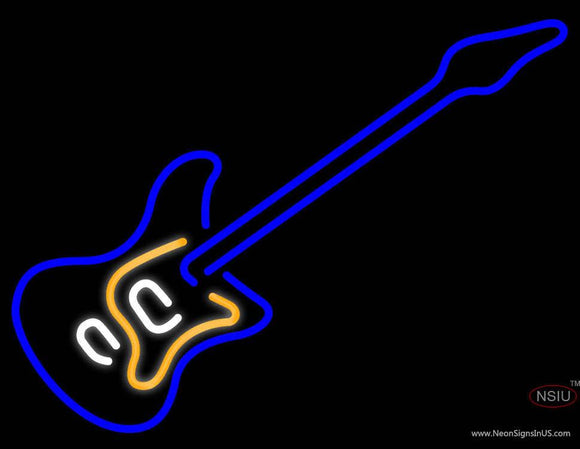 Blue Electric Guitar Neon sign