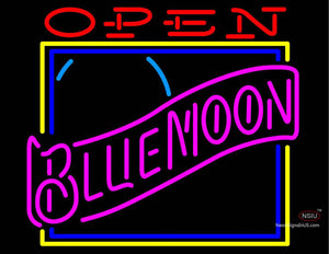 Blue Moon Classic Open Neon Beer Sign